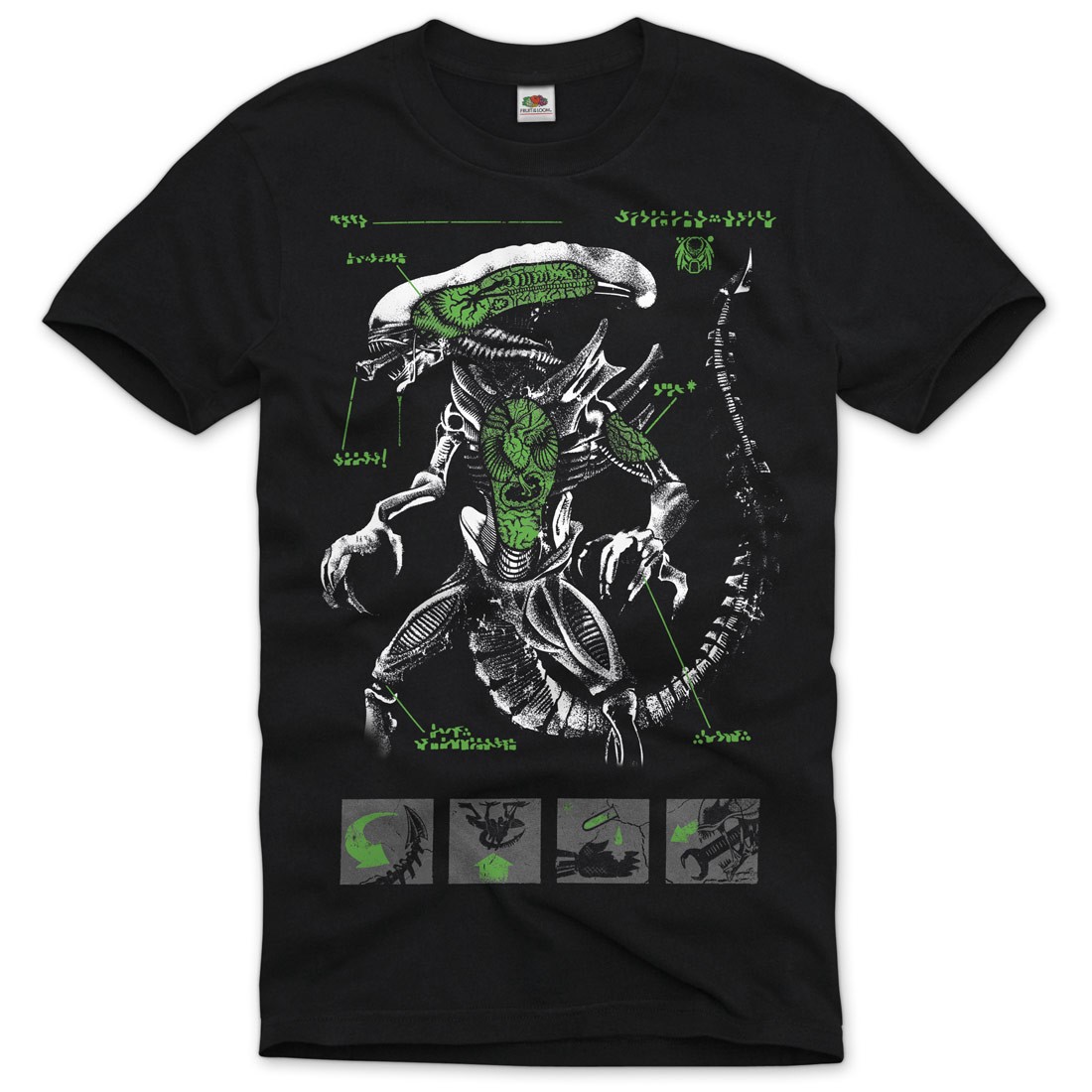 Xenomorph Alien Herren T-shirt Ripley Kino Film Prometheus Nostromo S 