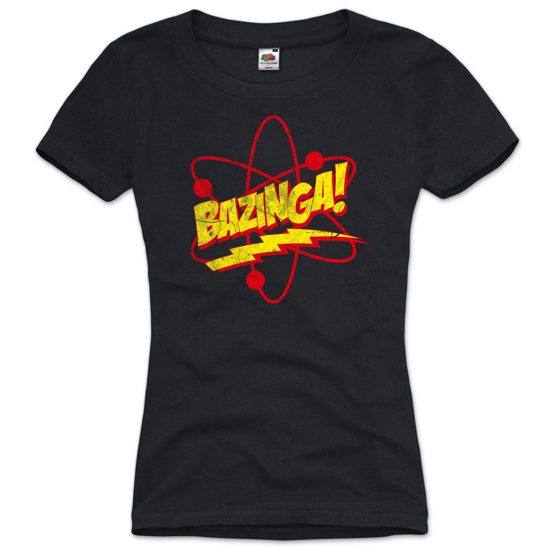 BAZINGA The Big Bang Theory Damen T Shirt Vintage neu Sheldon XS S M